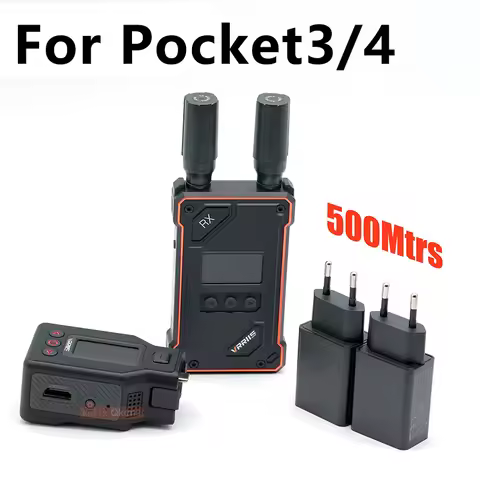 500M Wireless HDMI Extender Kit 1080P UVC Live Streaming Video Transmitter and Receiver for DJI Pock