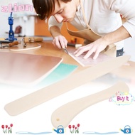 ZLION 2pcs Leather Craft Tool, Burnishing Tool White ABS Bone Folder, Tracing Tools Plastic Manual T