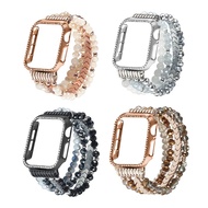 Jewelry Strap+Diamond Case for Apple Watch Ultra 2 49 46 45 38 40 41 42 44mm Band for iWatch Series 