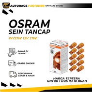 1 BOX OSRAM T20 WY21W 12V 21W Amber - Turn Signal Lamp 7504