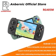 ANBERNIC Retro Handheld Game Console Screen Android 12 Support PS2 WII 3DS PSP NDS (4”) RG405M