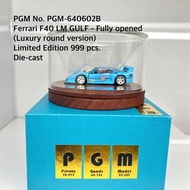 PGM No. 640602B Ferrari F40 LM GULF (Luxury round version) Fully opened-Limited Edition 999 pcs
