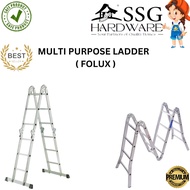 FOLUX MULTI PURPOSE LADDER 2.6M (8 STEP) / TANGGA ALUMINIUM / TANGGA LIPAT MULTI PURPOSE/ READY STOC