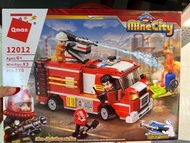 生日禮物 mine city lego fire engine 積木消防車 370pc $78