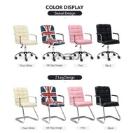 Quilted Modern Design Chair 💥 Comfy Home Office Kerusi Pejabat Midback