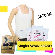 [2 Pcs] SWAN BRAND - MEN'S SINGLET T-SHIRTS SWAN BRAND UNDERWEAR T-SHIRTS