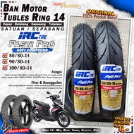 Ban Motor IRC FASTI PRO Ring 14 Tubeless Ban Tubles Depan Belakang Motor Matic Beat Vario Scoopy PC