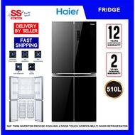 【 DELIVERY BY SELLER 】Haier 510L HRF-510GB 4 Door French Door Twins Inverter Refrigerator/Peti Sejuk