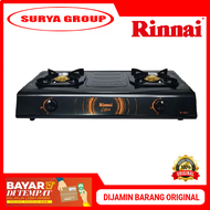 Rinnai Kompor Gas RI-522C [Dua Tungku] - Hitam