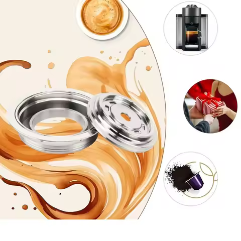 Reusable Capsule Adapter for Vertuoline Vertuo Next Pop Machine Compatible with Nespresso Original C
