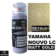 Matt Gold Sport Rim Y15712  Touch Up Paint 2K CW Aikka DIY Aerosol Cat Spray Bottle 370ml Warna Matt