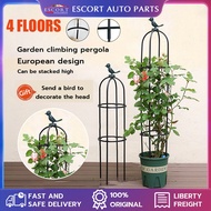 4 Floors Garden Stand Outdoor Arch Flower Decoration Arch Rack Climbing Flower Stand Rose Arch Solid