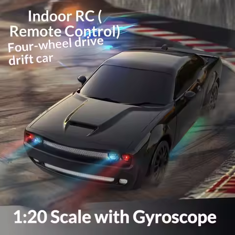 FQD10 Rc Drift Car 1 To 20 Full Scale Four Wheel Drive With Gyroscope Atmosphere Lighting Racing Car