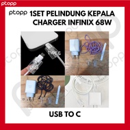 1 Set of Infinix tecno 68W / 90W Cable Protectors Protective Sleeves for Fast Charging Adapters | Ca