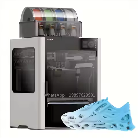 2026 NEW H2D AMS Combo Dual-Nozzle 3D Printer Large 350*320*325mm High-Speed 500mm/s Closed Core-XY 