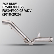 For BMW F750 F800GS F850 F900GS 2018-2026 Motorcycle Stainless Steel Straight Exhaust Pipe Racing Ki