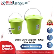Ready JT EMBER TUTUP PLASTIK CLARIS 5 LITER 12 LITER / WADAH AIR