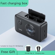 Llano NP-FZ100/NP-FW50  Camera Battery Charging ual Slot Digital Display with SD Card Storage Functi