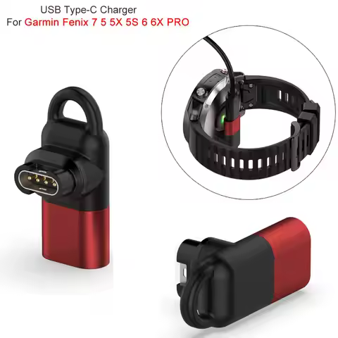 Type C/Micro USB to 4pin Charging Adapter For Garmin Fenix 5/5S/5X/6 Forerunner 45/45S/245/245M/935 