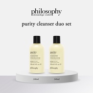 [Exclusive Set] Philosophy Purity Cleanser Duo Set (Purity Made Simple One-Step Facial Cleanser 240m