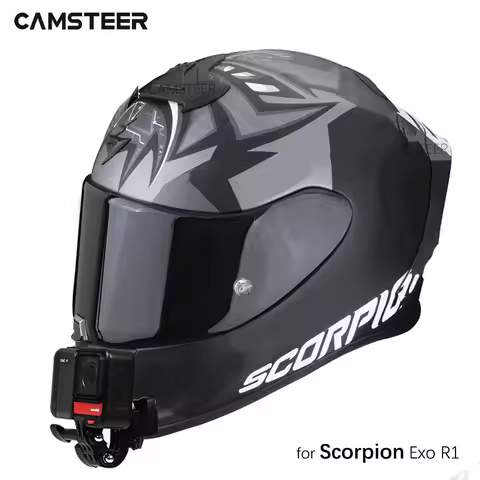 for Scorpion Exo R1 Helmet Custom Aluminium Chin Mount for GoPro Hero 13 12 11 10 Insta360 X4 X3 Ace