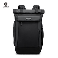 Ozuko Korean Version Student Backpack Business Travel Laptop Backpack Outdoor Leisure Waterproof Bac