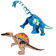 Compatible with Lego Jurassic World Park Brachiosaurus Big Dinosaur Blue Dragon Assembled Building Blocks Develop Intelli
