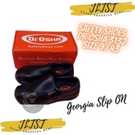 HITAM Safety Shoes Dr Osha Georgia Slip on 3132 Uk Size 9 / 43 Black