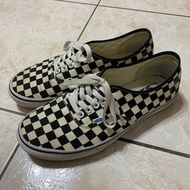 [US 9] Vans era 經典 黑白 格紋 棋盤格 帆布 帆布鞋 滑板鞋 二手 old skool pro OG  US 9 / 27 cm