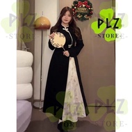 Cheongsam Muslimah Chinese Dress Plus Size New Chinese Ethnic Style Retro Improved Cheongsam Dress Q