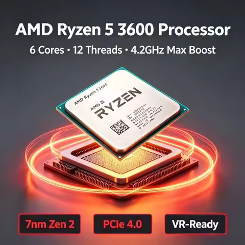 CPU For AM4 Motherboard AMD Ryzen 5 3600 6 Core 12 Thread Tray Processor Fit B450 X470 B550 X570 Mai