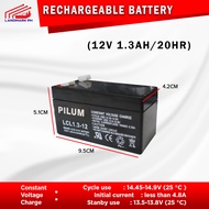 12V 1.3AH / 20HR UPS Sealed Rechargeable Lead Acid Battery 12 VOLTS 1.3 AMPERE HOUR ( Ebike Battery, Battery, )