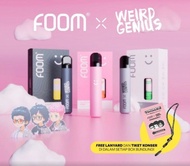 CAT Bundle Foom X Pod x Weird Genius Bundling Liquid Saltnic 15ml Free Ticket Konserxx - GrayIcyPine