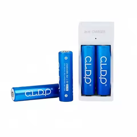 2pcs/lot AA rechargeable battery NI-ZN 2500mWh 1.6V rechargeable battery with AAAA NI-ZN smart charg
