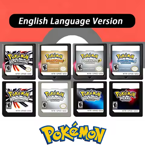 Pokemon 23 in 1 Game Card English Version Classic Retro Game Memory Card R4 Game Cartridge for DS 3D