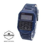 [Watchspree] Casio Data Bank Calculator Blue Resin Band Watch CA53WF-2B CA-53WF-2B