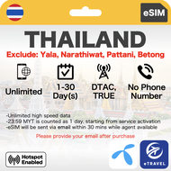 eSIM Thailand 5G High Speed Unlimited Data Bangkok Hatyai Chiang Mai Phuket Krabi etc | eTravel