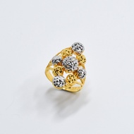 Everest Jewellery - RING (916 GOLD) 2C 3 ROW COMPUTER CUT BALL RING