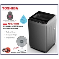 Toshiba AW-DJ1000FS Top Load Washing Machine (9kg) | Free Midea Table Fan