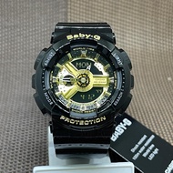 Casio Baby-G BA-110-1A Sport Black Resin Strap Worldtime Alarm Stopwatch Ladies Watch
