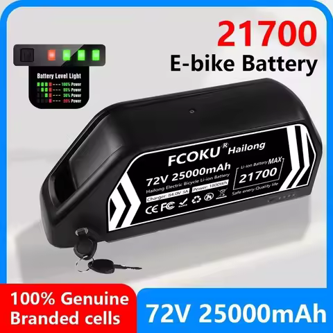 Hailong Battery 48V 52V 60V 72V 25Ah 35Ah for Bafang BBS02 BBS03 BBSHD Motor Hailong Battery Deliver