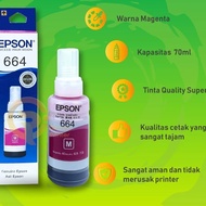 MERAH [SDW] pekanbaru EPSON 664 Black Red Yellow Ink biru