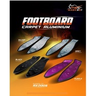 MAGIC BOY FOOTBOARD CARPET ALUMINIUM PAPAN PEMIJAK KAKI DEPAN QJ MOTOR AX200 AX200S AX 200 S