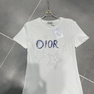 Yes_DIOR 24 Early Spring New Style Five-pointed Star Printed Short-sleeved T-shirt Round Neck