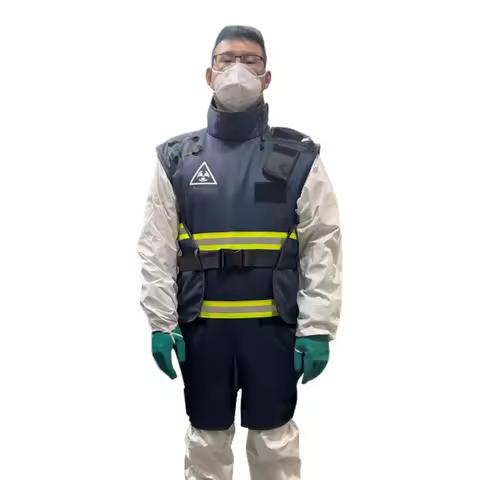 PPE Unisex Disposable Neutron Radiation Protective Suit Breathable And Anti-Static Coverall Work Clo