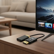 Hi-Res 4K DisplayPort DP to HDMI Adapter Converter, Professional HDTV Video Audio Solution