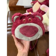 Strawberry bear crossbody bag about 23cm across