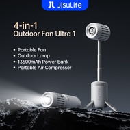 JisuLife Outdoor Fan Ultra1 13500mAh Rechargeable Turbo Jet Fan Handheld Ceiling Desk Fans With 3 Li