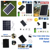 10W/15W/20W/50W 5V USB Solar Panel Power Bank Solar Panel Charging Board System for Cell Phone Charg