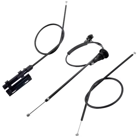 Engine Hood Release Cable Wire KIT(3PCS) For BMW X5 E53 3.0d 3.0i 4.4i 4.6is 4.8is 51238402615 51238